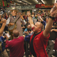 Snapbean delights the entire Boston Stock Exchange with a rousing rendition of "Rollin' in My Sweet Baby's Arms."